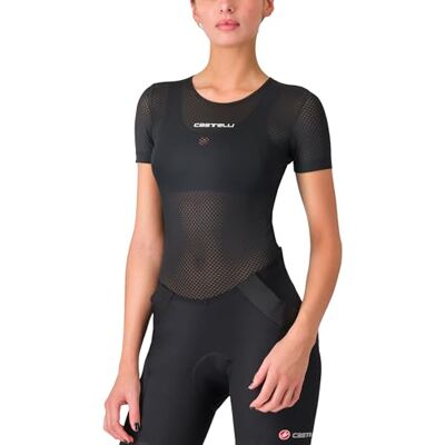 CASTELLI PRO Mesh W Short Sleeve, Cykeltröja för Kvinnor, Andningsbar och Lätt, Optimal för Varmt Skick, Hög Prestanda, Svart, S CASTELLI PRO Mesh W Short Sleeve, Cykeltröja för Kvinnor, Andningsbar och Lätt, Optimal för Varmt Skick, Hög Prestanda, Svart, S