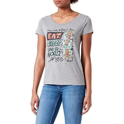 Marvel T-shirt dam, Melange grå, XL Marvel T-shirt dam, Melange grå, XL