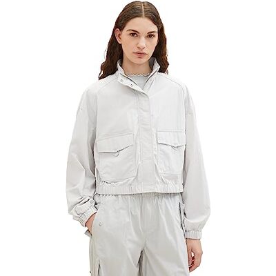 TOM TAILOR Denim damjacka, 32253-basic ljusgrå, L TOM TAILOR Denim damjacka, 32253-basic ljusgrå, L