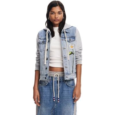 Desigual CHAQ_BARCELON, 5053 DENIM MEDIUM WASH, S, blå, S Desigual CHAQ_BARCELON, 5053 DENIM MEDIUM WASH, S, blå, S