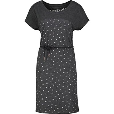 alife & kickin Alife and Kickin ClarinaAK B Shirt Dress, Moonless melange, XS alife & kickin Alife and Kickin ClarinaAK B Shirt Dress, Moonless melange, XS