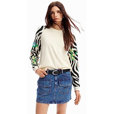 Desigual Tröja_RIN, 1001 RAW, S, Vit, S Desigual Tröja_RIN, 1001 RAW, S, Vit, S