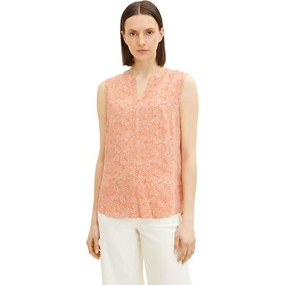 TOM TAILOR Damer Basic blustopp 1032330, 30089 Orange Outline Design, 32 TOM TAILOR Damer Basic blustopp 1032330, 30089 Orange Outline Design, 32