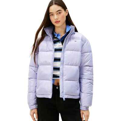 Tommy Jeans dam TJW PCKBL HD ESS PFFR SHINY EXT DW0DW22039 pufferjacka, blå (Periwinkle Dusk), XXL, BLÅ (Periwinkle Skymning), XXL Tommy Jeans dam TJW PCKBL HD ESS PFFR SHINY EXT DW0DW22039 pufferjacka, blå (Periwinkle Dusk), XXL, BLÅ (Periwinkle Skymning), XXL