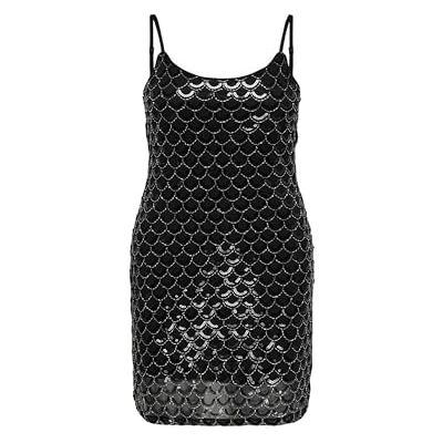 ONLY Onllima S/L Shine Dress Box Jrs, Svart, L Dam, Svart, L ONLY Onllima S/L Shine Dress Box Jrs, Svart, L Dam, Svart, L