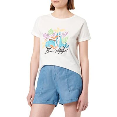 Springfield T-shirt, Gul/Pistage, S Springfield T-shirt, Gul/Pistage, S