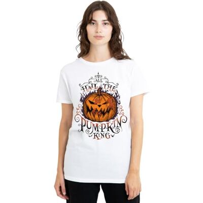 The Nightmare Before Christmas Hail The Pumpkin King dam t-shirt, vit, XX-Large, Vitt, XXL The Nightmare Before Christmas Hail The Pumpkin King dam t-shirt, vit, XX-Large, Vitt, XXL