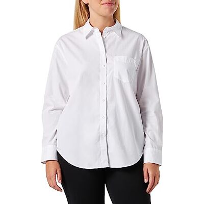 GANT Dam REL POPLIN skjorta klassisk skjorta, vit, standard, Vit, 32 SE GANT Dam REL POPLIN skjorta klassisk skjorta, vit, standard, Vit, 32 SE
