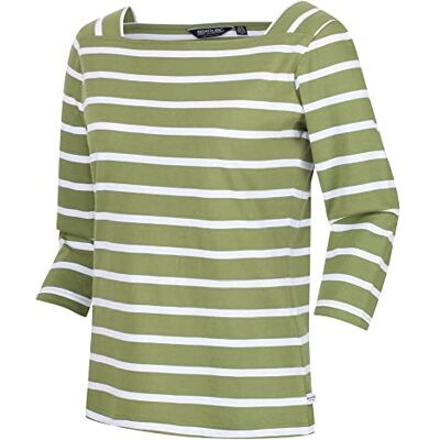 Regatta Polexia t-shirt, druvblad/vit rand, 18 Regatta Polexia t-shirt, druvblad/vit rand, 18