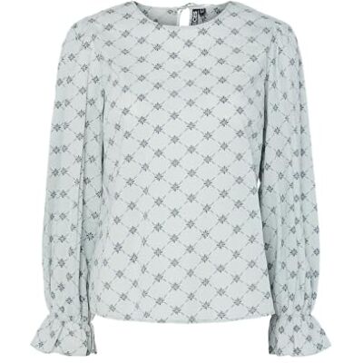 PIECES Pcsienna Ls Top Bc, Molnblå, XL PIECES Pcsienna Ls Top Bc, Molnblå, XL