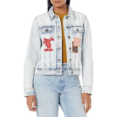 Desigual Kvinnors CHAQ_Patch M, 5053 denimjacka, blå, XS Desigual Kvinnors CHAQ_Patch M, 5053 denimjacka, blå, XS