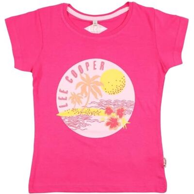 Lee Cooper flicka Maglietta Ragazza kortärmad skjorta, Fushia, 8 år Lee Cooper flicka Maglietta Ragazza kortärmad skjorta, Fushia, 8 år