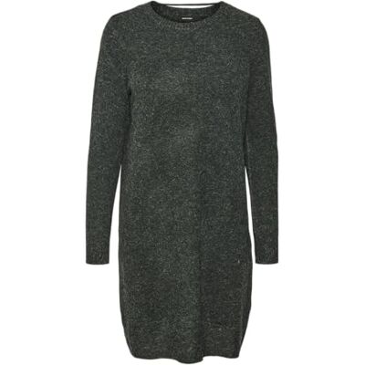 VERO MODA Dam VMDOFFY LS O-Neck Dress GA NOOS klänning, Pine Grove/detalj: Melange, XS VERO MODA Dam VMDOFFY LS O-Neck Dress GA NOOS klänning, Pine Grove/detalj: Melange, XS