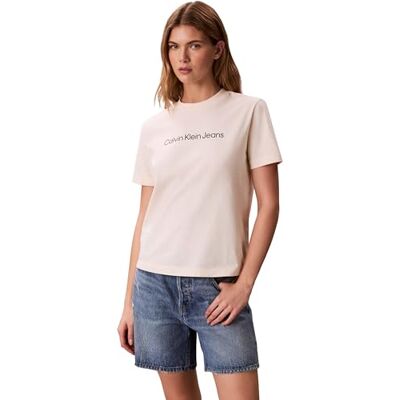 Calvin dam A- Inst. Logo klassisk Tee Ss Lv047C912G grafiska t-shirts, vit, XL Calvin dam A- Inst. Logo klassisk Tee Ss Lv047C912G grafiska t-shirts, vit, XL
