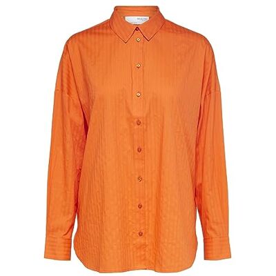 SELECTED FEMME Damer Slflina-sanni Ls skjorta Noos blus, Orangead, 36 SELECTED FEMME Damer Slflina-sanni Ls skjorta Noos blus, Orangead, 36