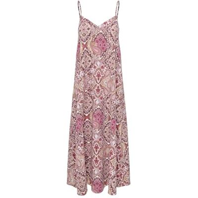 ONLY Onlnova Life Vis Roxy Long Dress AOP, Ibis Rose, M ONLY Onlnova Life Vis Roxy Long Dress AOP, Ibis Rose, M