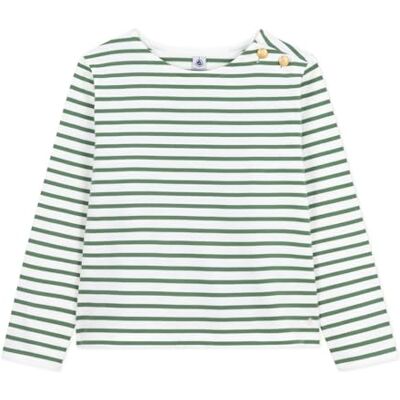 Petit Bateau Dam sjöman, Marshmallow/palm, XXS Petit Bateau Dam sjöman, Marshmallow/palm, XXS