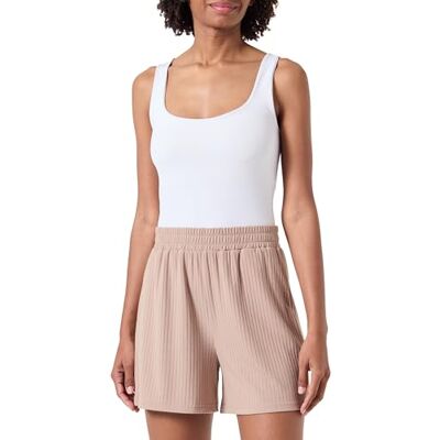 PIECES Pckylie Hw Noos shorts för kvinnor, Silver Mink, XL PIECES Pckylie Hw Noos shorts för kvinnor, Silver Mink, XL