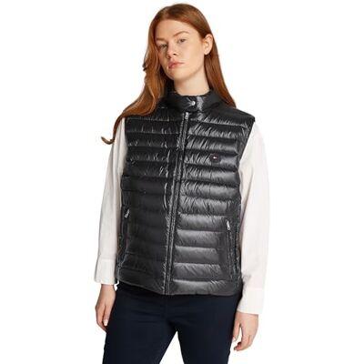 Tommy Hilfiger kvinnors CRV UL DOWN MOCK NK VEST WW0WW45945, svart, 46, svart (svart), 46 Tommy Hilfiger kvinnors CRV UL DOWN MOCK NK VEST WW0WW45945, svart, 46, svart (svart), 46