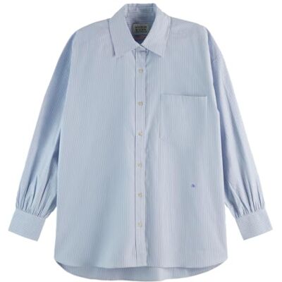 Scotch & Soda Regular-Fit Girlfriend Shirt Skjorta, Vit och Blå Rand U125, 74 Dam, Vit och blå remsa U125, 68 Scotch & Soda Regular-Fit Girlfriend Shirt Skjorta, Vit och Blå Rand U125, 74 Dam, Vit och blå remsa U125, 68