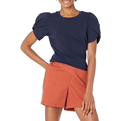 Amazon Essentials dam klassisk passform tvinnad ärm rund hals t-shirt, Marinblått Xsp, M Amazon Essentials dam klassisk passform tvinnad ärm rund hals t-shirt, Marinblått Xsp, M