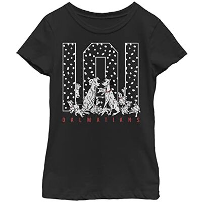 Fifth Sun Disney Flickor 101 Dalmations One Oh One Spots T-shirt, svart, XL, svart, XL Fifth Sun Disney Flickor 101 Dalmations One Oh One Spots T-shirt, svart, XL, svart, XL