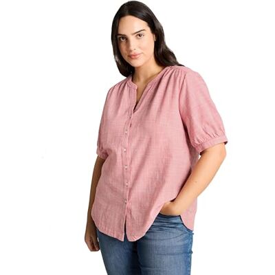 TOM TAILOR 1051895 Blus, 11183-rosa filt, 48 plusstorlek dam TOM TAILOR 1051895 Blus, 11183-rosa filt, 48 plusstorlek dam