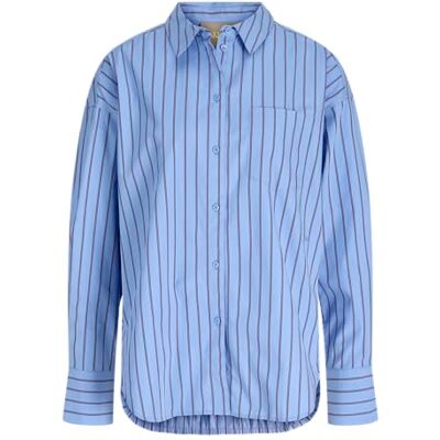 JJXX Jxjamie Ls Relaxed Poplin Shirt WVN Noos, Vista blå, L JJXX Jxjamie Ls Relaxed Poplin Shirt WVN Noos, Vista blå, L