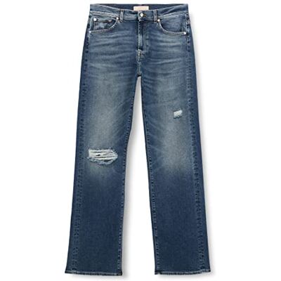 7 For All Mankind dam Tess Byxor Luxe Vintage My Dearest Distressed jeans, Mörkblå, 26W x 26L 7 For All Mankind dam Tess Byxor Luxe Vintage My Dearest Distressed jeans, Mörkblå, 26W x 26L