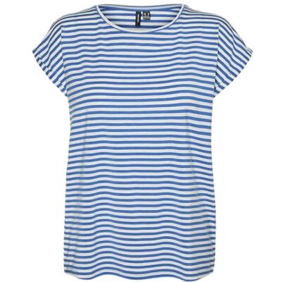 VERO MODA Vmava Ss Top Stripe Ga JRS Noos, Daphne, M VERO MODA Vmava Ss Top Stripe Ga JRS Noos, Daphne, M