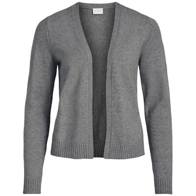 Vila VIRIL Short L/S stickad kofta NOOS, Medium grå melerad, S Vila VIRIL Short L/S stickad kofta NOOS, Medium grå melerad, S