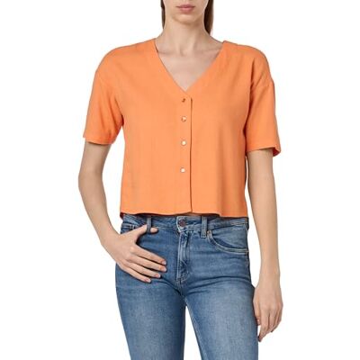 VERO MODA VMJESMILO 2/4 skjorta WVN GA NOOS, tangerin, M VERO MODA VMJESMILO 2/4 skjorta WVN GA NOOS, tangerin, M