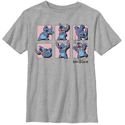 Disney Lilo & Stitch – Stitch Poses YTH Crew neck Heather Grey 116, Grå ljung, S Disney Lilo & Stitch – Stitch Poses YTH Crew neck Heather Grey 116, Grå ljung, S