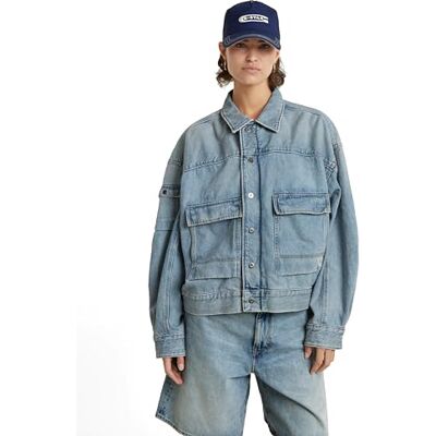G-STAR RAW Drifter Utility jacket wmn, Blå (sun faded fogbow D24942-D436-G671), XL G-STAR RAW Drifter Utility jacket wmn, Blå (sun faded fogbow D24942-D436-G671), XL