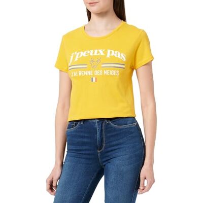 REPUBLIC OF CALIFORNIA T-shirt dam, Gult, XXL REPUBLIC OF CALIFORNIA T-shirt dam, Gult, XXL