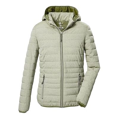 G.I.G.A. DX dam quiltad jacka/casual funktionell jacka i dunlook med dragkedja huva Uyaka, naturgrön, 38, 28041-000 G.I.G.A. DX dam quiltad jacka/casual funktionell jacka i dunlook med dragkedja huva Uyaka, naturgrön, 38, 28041-000