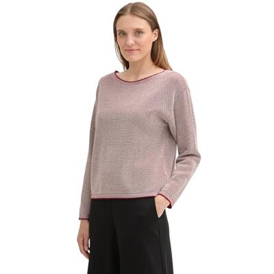 TOM TAILOR damtröja, 37585 – Djupröd bubbelstruktur, XXS TOM TAILOR damtröja, 37585 – Djupröd bubbelstruktur, XXS