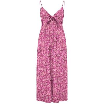 ONLY Onlnova Life Vis Jules Long Dress AOP, Fuchsia Fedora, XS ONLY Onlnova Life Vis Jules Long Dress AOP, Fuchsia Fedora, XS