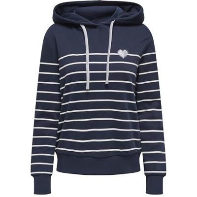 ONLY Dam Onladelle L/S Stripe Hood SWT Noos, Blazer Marinblå, XXL, Blazer marinblå, XXL ONLY Dam Onladelle L/S Stripe Hood SWT Noos, Blazer Marinblå, XXL, Blazer marinblå, XXL
