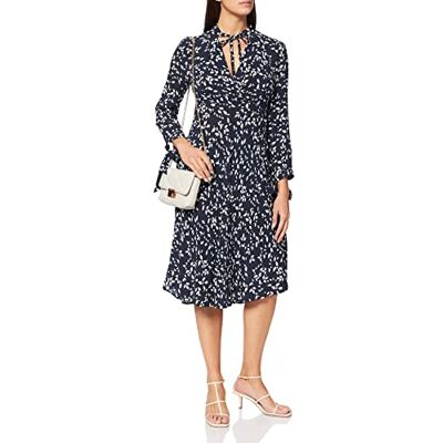 APART Fashion Damklänning med tryck, Flerfärgad (midnattblå-gräddfärgad midnattblå-kräm), 36 SE APART Fashion Damklänning med tryck, Flerfärgad (midnattblå-gräddfärgad midnattblå-kräm), 36 SE