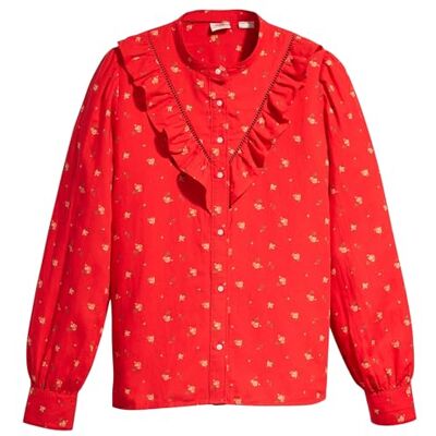 Levi's Dam vävda toppar ATR grafisk T-tröja, Nina Floral Script R, XS Levi's Dam vävda toppar ATR grafisk T-tröja, Nina Floral Script R, XS