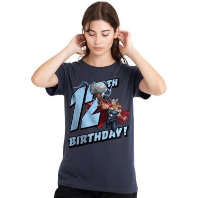 Thor mandarin creative ltd födelsedag 12 dam t-shirt, djup marinblå, X-Large, Djup marinblå, XL Thor mandarin creative ltd födelsedag 12 dam t-shirt, djup marinblå, X-Large, Djup marinblå, XL
