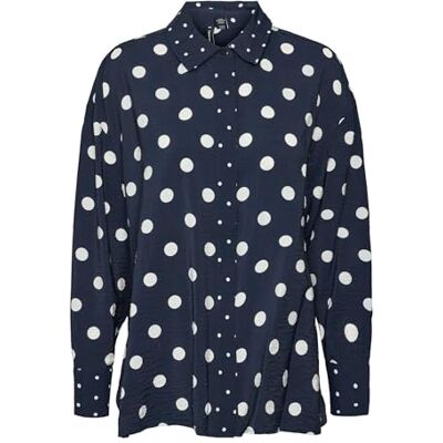 VERO MODA VMKAYA KATJA LS skjorta WVN GA, Navy Blazer/Aop: katja, M VERO MODA VMKAYA KATJA LS skjorta WVN GA, Navy Blazer/Aop: katja, M