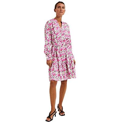 SELECTED FEMME Damer Slfmivi Ls Short AOP Dress B Noos klänning, Black/Aop: aop, 36 SELECTED FEMME Damer Slfmivi Ls Short AOP Dress B Noos klänning, Black/Aop: aop, 36