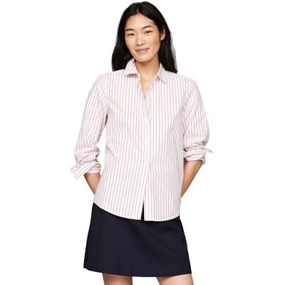 Tommy Hilfiger dam randig vanlig skjorta L/S skjorta, klassisk tröja STP/rosa, 36, Klassisk skjorttröja/rosa, 62 SE Tommy Hilfiger dam randig vanlig skjorta L/S skjorta, klassisk tröja STP/rosa, 36, Klassisk skjorttröja/rosa, 62 SE