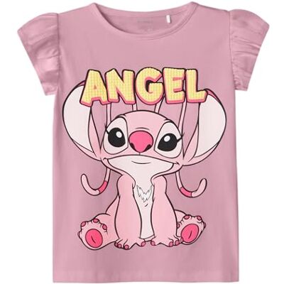 NAME IT Namn IT flicka Nmfasbiri stitch Ss Top Box Wdi, cameo rosa, 92 NAME IT Namn IT flicka Nmfasbiri stitch Ss Top Box Wdi, cameo rosa, 92