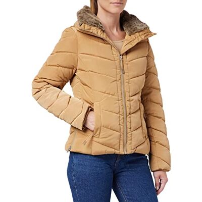 TOM TAILOR Damer Quiltad jacka med ståkrage 1032477, 27841 Soft Light Camel, 3XL TOM TAILOR Damer Quiltad jacka med ståkrage 1032477, 27841 Soft Light Camel, 3XL