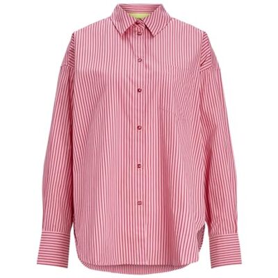 JJXX Bestseller A/S Damer JXJAMIE LS Relaxed POPLIN Shirt NOOS skjorta, Cerise/Stripes: Stripe, XL, Cerise/Stripes:stripe, XL JJXX Bestseller A/S Damer JXJAMIE LS Relaxed POPLIN Shirt NOOS skjorta, Cerise/Stripes: Stripe, XL, Cerise/Stripes:stripe, XL