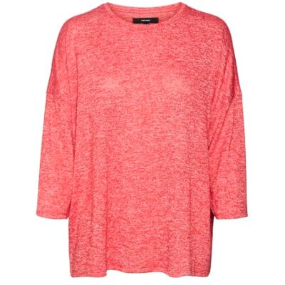 VERO MODA VMBRIANNA 3/4 tröja Boo REP, Fiery röd/detalj: w. Pink Ah Bo Melange, XS VERO MODA VMBRIANNA 3/4 tröja Boo REP, Fiery röd/detalj: w. Pink Ah Bo Melange, XS