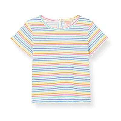 Koton Striped Short Sleeve T-shirt brud flicka, Vit rand, 6-9 meses Koton Striped Short Sleeve T-shirt brud flicka, Vit rand, 6-9 meses
